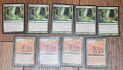 5x Summoning Trap & 4x Game Preserve Rare Green Magic The Gathering MTG - Image 1