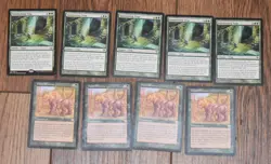 5x Summoning Trap & 4x Game Preserve Rare Green Magic The Gathering MTG - Image 3