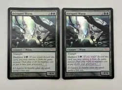 Arrogant Wurm x2 *FOIL* MTG FNM Promo DCI 2x Magic Very Good Moderate Play VG MP - Image 1