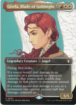 MTG: Commander Masters: Borderless Gisela, Blade of Goldnight: LP Condition - Image 1