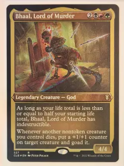 Bhaal, Lord of Murder (Foil Etched) #527 CLB - MTG - Image 1