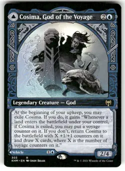 Cosima, God of the Voyage (Showcase) 303 Rare Kaldheim Magic: The Gathering NM - Image 1