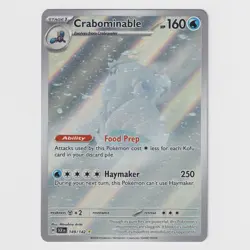 Crabominable 149/142 Stellar Crown Illustration Rare Pokemon TCG NM+ ❄ - Image 1