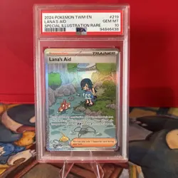 Lana's Aid 219/167 Twilight Masquerade Pokemon Special Illustration Rare PSA 10 - Image 1