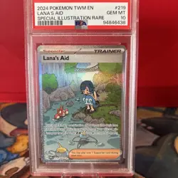 Lana's Aid 219/167 Twilight Masquerade Pokemon Special Illustration Rare PSA 10 - Image 2