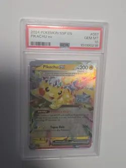 2024 POKEMON SSP EN-SURGING SPARKS #057 PIKACHU ex - PSA 10 - Image 1