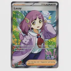 Lacey 166/142 Stellar Crown Full Art Ultra Rare Pokemon TCG NM+ - Image 1