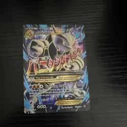 The Pokemon Company M Mewtwo EX Mega Full Art Holo Ultra Rare 159/162 230 HP - Image 3