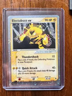 Pokemon TCG Electabuzz ex 97/109 Ruby and Sapphire Holo E Reader Vintage Rare NM - Image 3