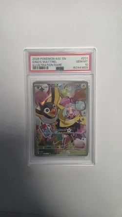 Pokemon TCG PSA 10 Iono’s Wattrel 231/217 GEM MINT 2026 Ascended Heroes - Image 1