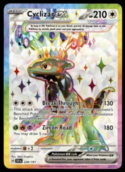 Cyclizar ex 228/191 Ultra Rare Surging Sparks Pokemon Holo Lightly Played - Image 1