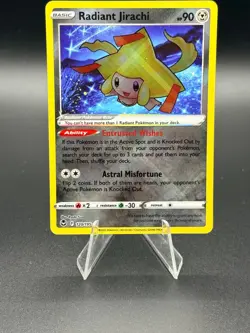Pokemon SWSH12: Silver Tempest Radiant Jirachi 120/195 NM - Image 1