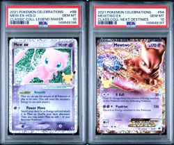 SEQUENTIAL PSA 10 MEW EX 88 MEWTWO EX 54 CELEBRATIONS POKEMON GEM MINT - Image 1