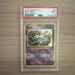 MEW HOLO 2016 Pokemon XY Evolutions #53 PSA 9 - Image 1