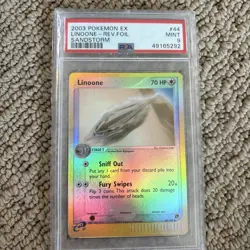 Pokemon 2003 EX Sandstorm Linoone Reverse Holo Psa 9-POP 12!!! - Image 1