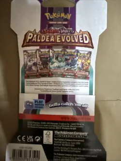 Pokemon TCG Scarlet & Violet Paldea Evolved Sleeved Booster Pack - Image 1