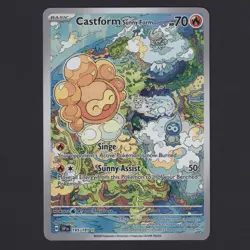 Castform Sunny Form 195/191 Surging Sparks Illustration Rare Pokemon TCG NM+ - Image 1