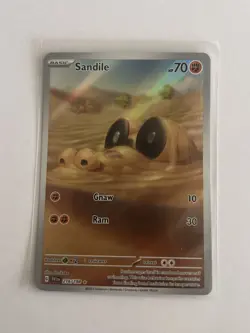 Sandile 216/198 Scarlet & Violet Base NM Illustration Rare Pokemon TCG - Image 1