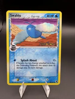 Swablu 65/101 EX Dragon Frontiers Holo 2006 Delta Species Stamped Pokemon - LP - Image 1