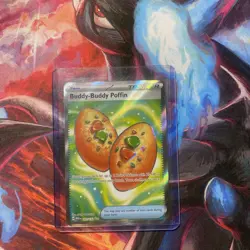 Pokemon Buddy-Buddy Poffin 167/132 ME01: Mega Evolution Ultra Rare Holo Trainer - Image 1