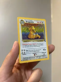 Pokemon TCG Dragonite 4/62 Holo Rare - Fossil Set Vintage - Lightly Played (LP) - Image 2
