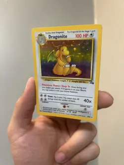 Pokemon TCG Dragonite 4/62 Holo Rare - Fossil Set Vintage - Lightly Played (LP) - Image 3