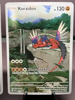Pokemon TCG Full Art Holo Rare Miraidon 013 & Koraidon 014 S&V Promos NM - Image 3