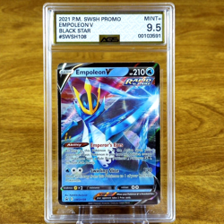 Pokemon Black Star Promo Empoleon V SWSH108 AGS Mint+ 9.5 FA Full Art Holo 2021 - Image 1