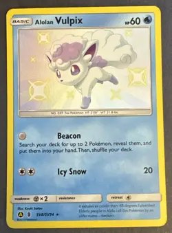 Alolan Vulpix SV8/SV94 - Hidden Fates - Shiny Vault - Pokemon - NM - Image 1