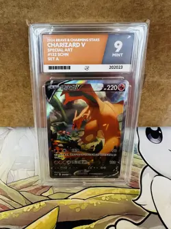 Charizard V Pokemon TCG Chinese Sword & Shield cs5aC - 132/127 SR Ace Mint 9 - Image 1