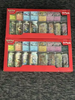 Costco Pokemon Prismatic Evolutions 8 Mini Tins 2 Pack - Image 1