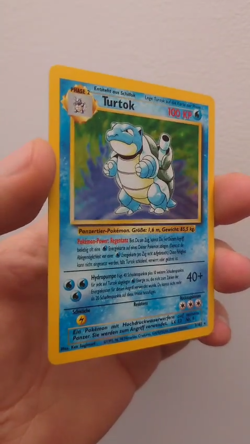 1999 Pokemon Base Set 💦 2/102 Turtok Holo EXC Deutsch WotC Blastoise Vintage - Image 2