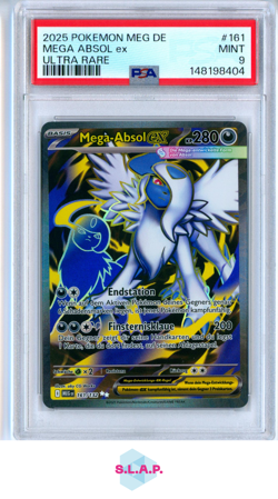 MEGA ABSOL EX ULTRA RARE POKEMON GERMAN MEG DE-MEGA EVOLUTION 2025 161 PSA 9 - Image 1