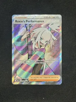 Pokemon TCG Roxie's Performance 112/086 Chaos Rising Full Art Holo NM - Image 1