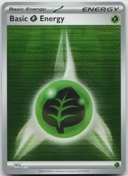 Basic Grass Energy 017 Scarlet & Violet Energies Pokemon TCG Reverse Holo NM - Image 1