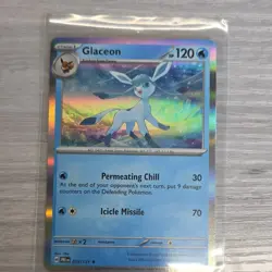 Pokemon Glaceon PRISM Rare Holo 025/131 Stage 1 Ice-Snow Card 2025 - Image 1
