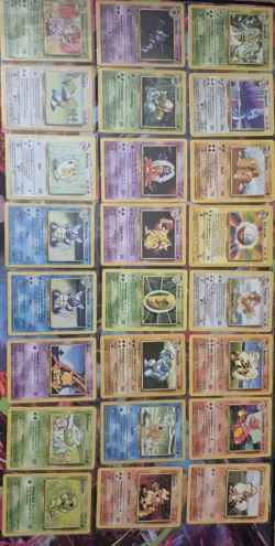 Pokemon TCG Base Set LOT Of 75 Cards! 73/102 Cards! - Image 1