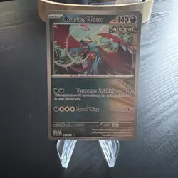 Roaring Moon 065/131 R Prismatic Evolutions Pokemon NM POKEBALL HOLO - Image 1