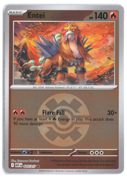 Entei 025/217 Quick Ball Pokemon TCG Holo Ascended Heroes NM - Image 1