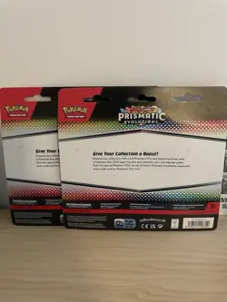 Pokemon TCG Prismatic Evolutions 2 pack Blister Eevee Pokemon Day - Lot of 2 - Image 2