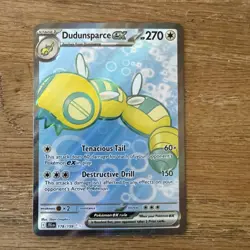 Dundunsparce EX 178/159 Full Art Ultra Rare Hol Pokemon TCG Journey Together NM - Image 1