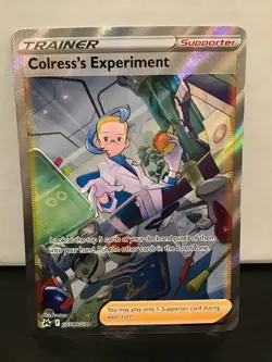 Colress's Experiment GG59/GG70 Pokemon Crown Zenith Galarian Gallery Full Art - Image 1
