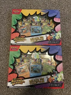Pokemon Mega Evolution Ascended Heroes Fist Partners Deluxe Pin Collection Lot 2 - Image 1