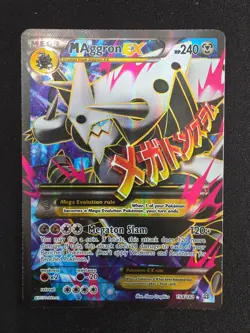 TCG POKEMON XY PRIMAL CLASH M AGGRON EX 154/160 FULL ART RARE - Image 1