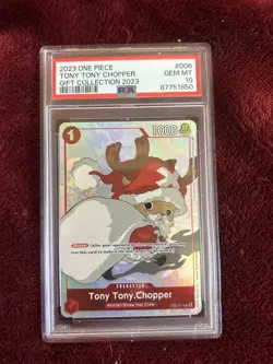 ONE PIECE TONY TONY CHOPPER 2023 GIFT COLLECTION #006 PSA 10 - Image 1