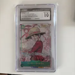 2025 ONE PIECE JAPANESE #OP13-118 MONKEY D. LUFFY CGC 10 PRISTINE - Image 1