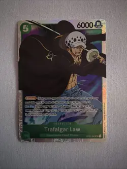 One Piece TCG Trafalgar Law OP01-047 Parallel Foil Romance Dawn - Image 1