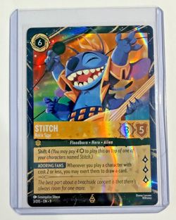 Disney Lorcana: Stitch EPCOT Park Promo Card Holo Foil - Image 1