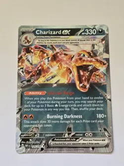 Pokemon TCG Charizard EX 125/197 Obsidian Flame Double Rare Card - Image 1