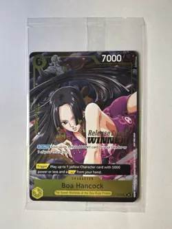 One Piece Card Game Boa Hancock Pre-Release Event Winner P-115 Near Mint Sealed - Image 1